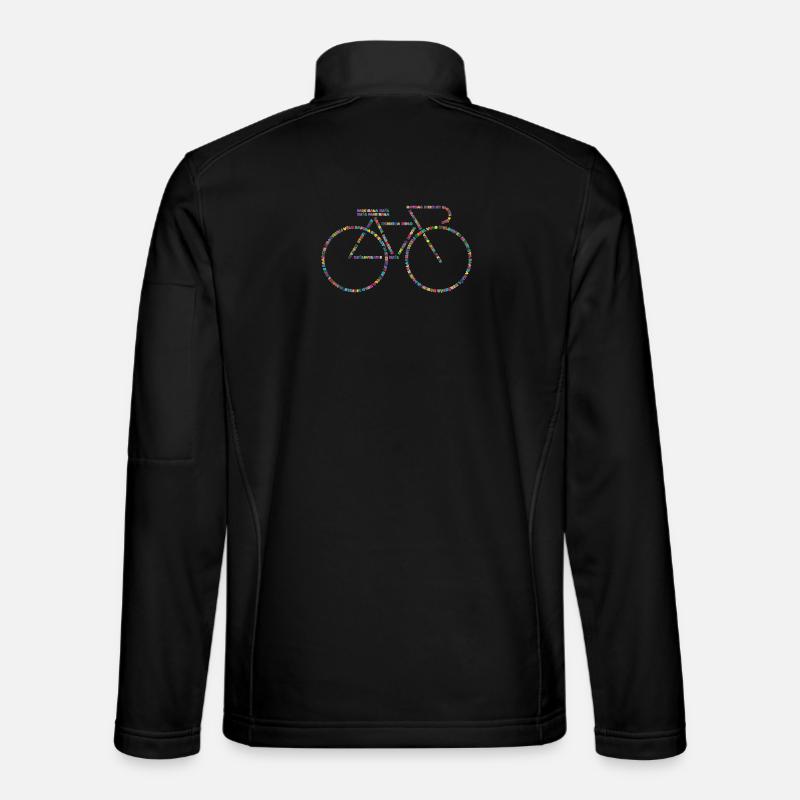 Fahrradsprachen V0 - Unisex Softshelljacke - Schwarz