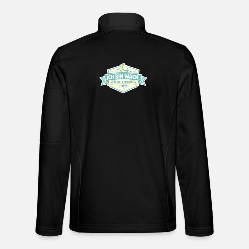 I'm Awake Badge - Unisex Softshell Jacket - black