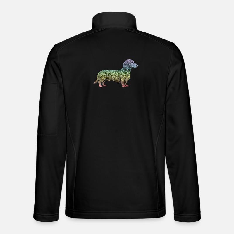 Dachshund - Unisex Softshell Jacket - black