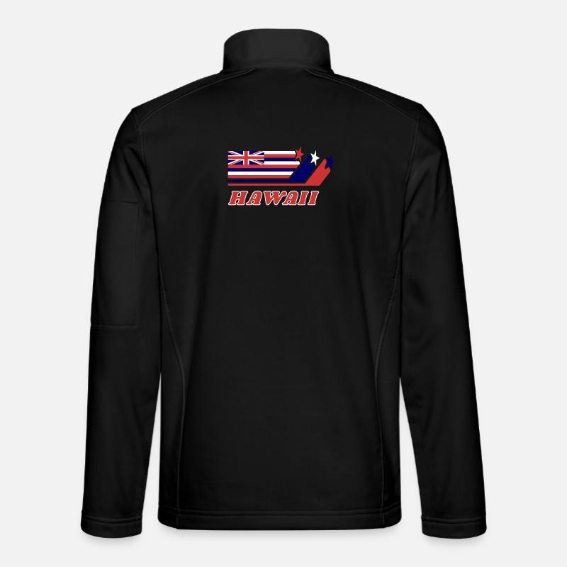 Hawaii Flag Gift Honolulu - Unisex Softshell Jacket - black
