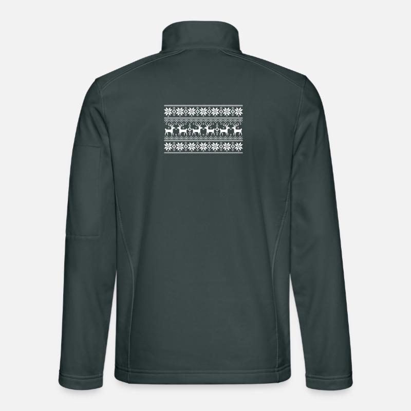 Joyeux modèle de Noel 1 (sombre) Veste en tissu softshell Unisexe