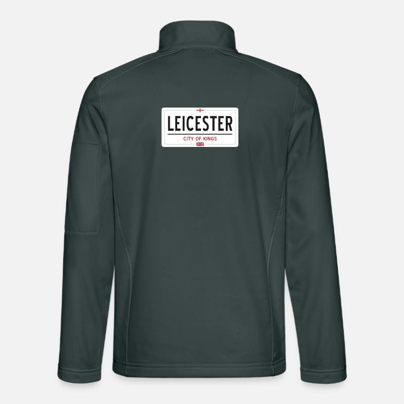 Ortsschild von Leicester Unisex Softshelljacke