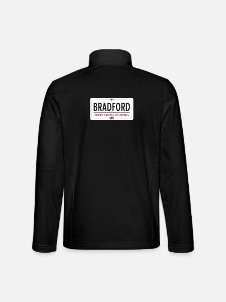 Ortsschild von Bradford - Unisex Softshelljacke - Schwarz - Hinten