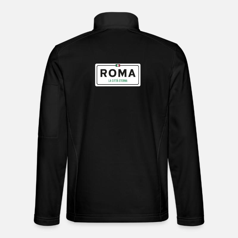 Rome Place Name Sign - Unisex Softshell Jacket - black