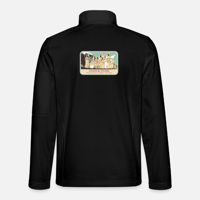 Château d'Ussé, Loire-Tal - Unisex Softshelljacke - Schwarz