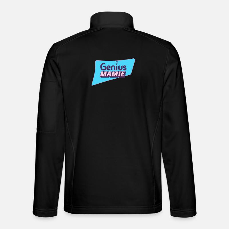 Geniale Oma - Unisex Softshelljacke - Schwarz