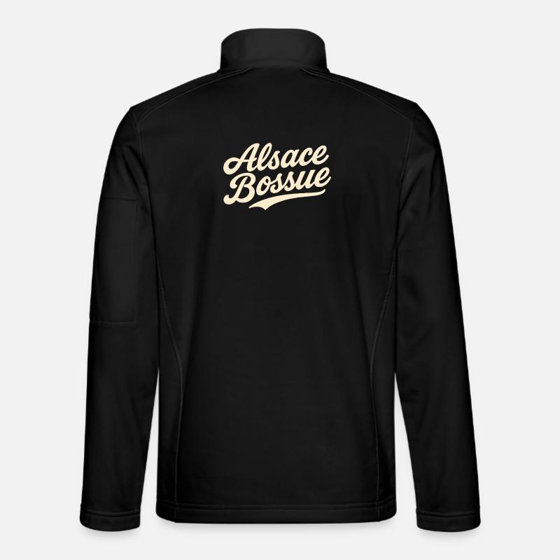 Alsace Bossue lettering - Unisex Softshell Jacket - black