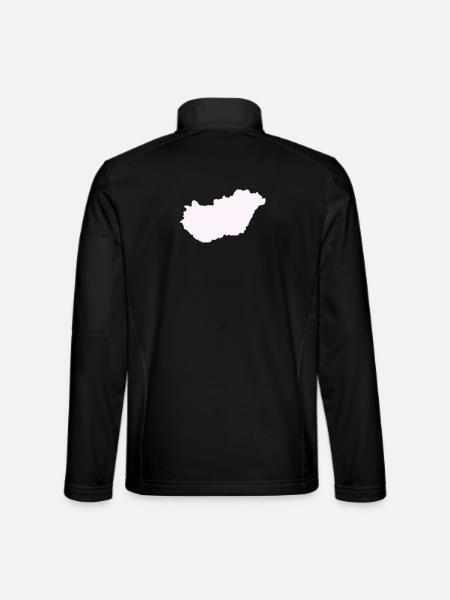 Pays hongrois - Veste en tissu softshell Unisexe - noir - Dos