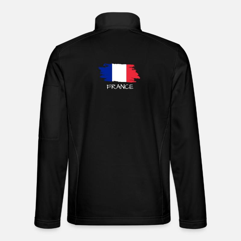 French flag - Unisex Softshell Jacket - black