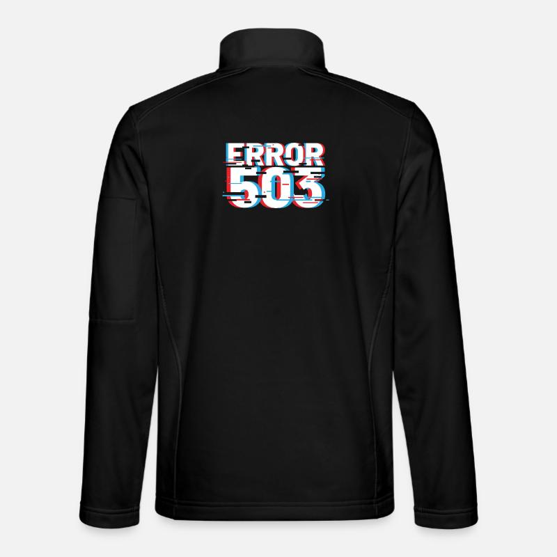 Erreur 503 Glitch - Veste en tissu softshell Unisexe - noir