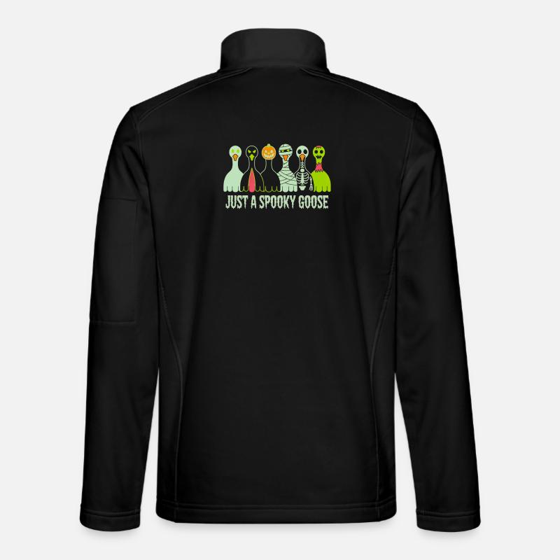 Nur eine gruselige Gans Halloween-Stimmung - Unisex Softshelljacke - Schwarz
