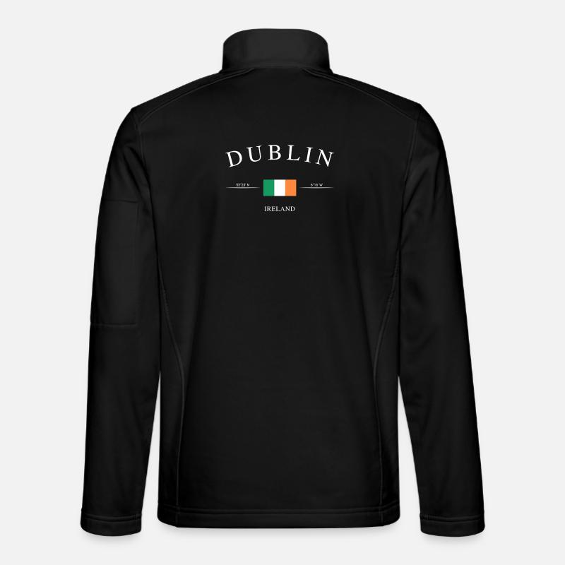 Dublin Ireland – Holiday Souvenir & Gift - Unisex Softshell Jacket - black
