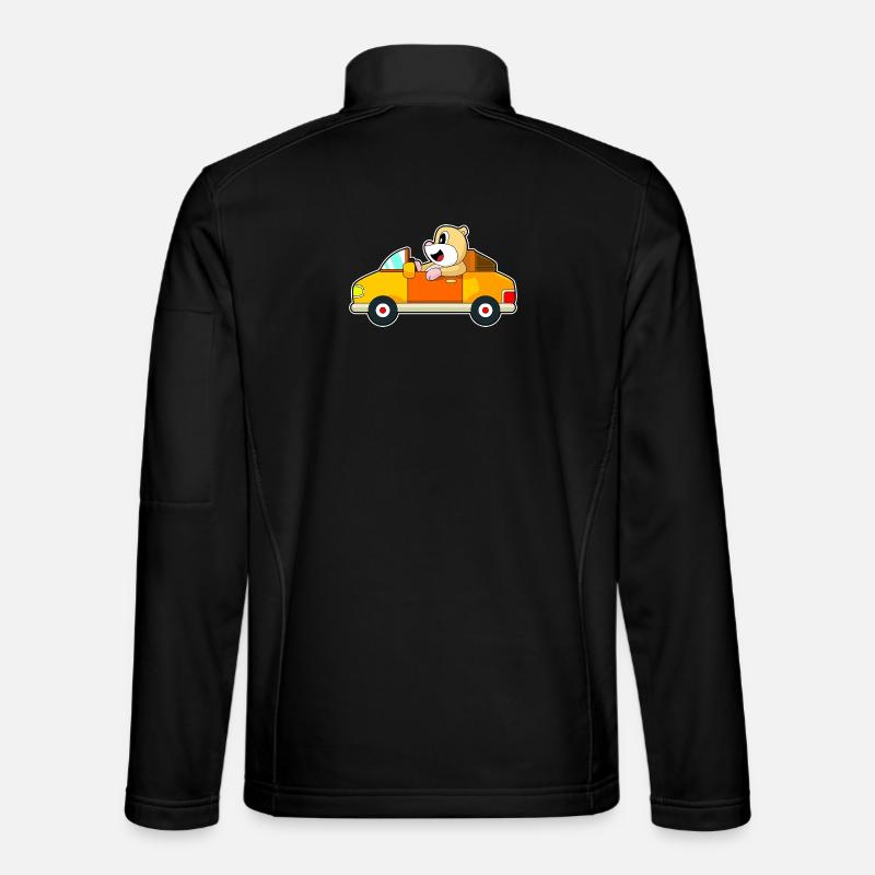 Hamster Auto - Unisex Softshelljacke - Schwarz