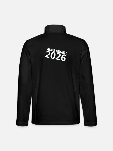 aufsteiger_2026- - Unisex Softshelljacke - Schwarz - Hinten