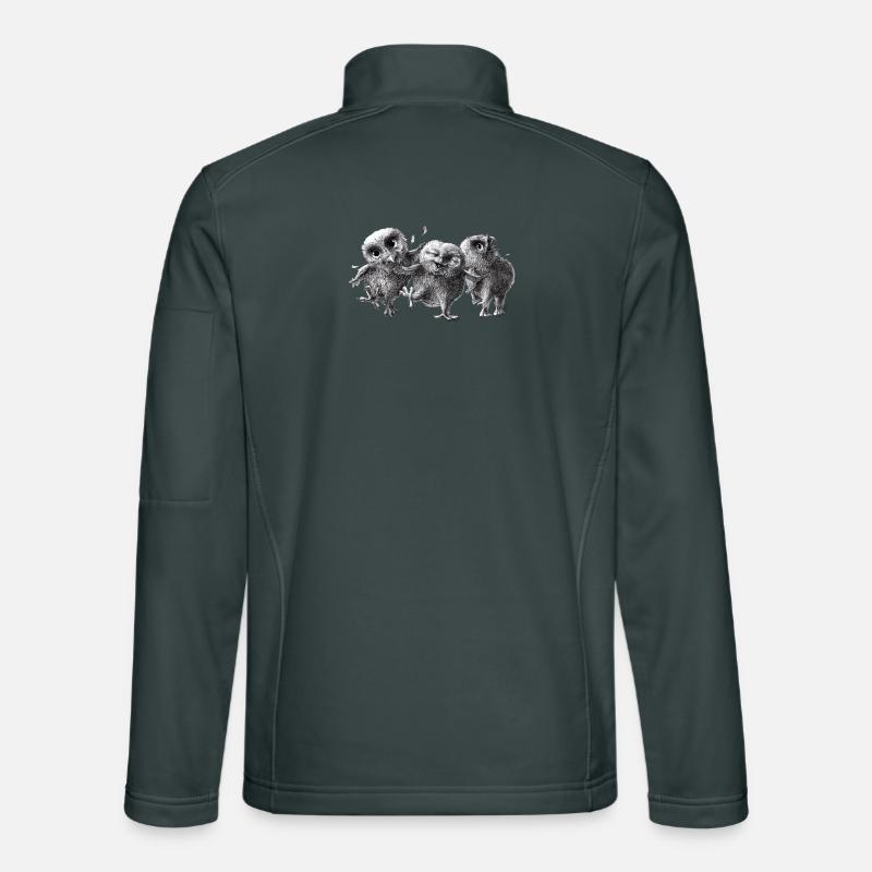 three happy owls Unisex Softshell Jacket