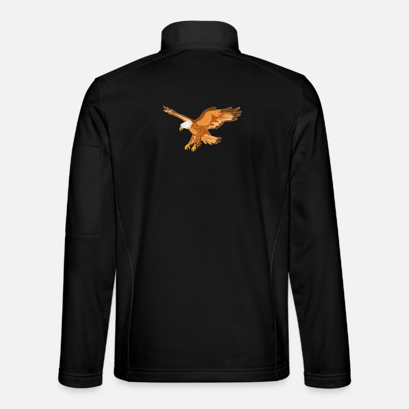 Adler Greifvogel - Unisex Softshelljacke - Schwarz