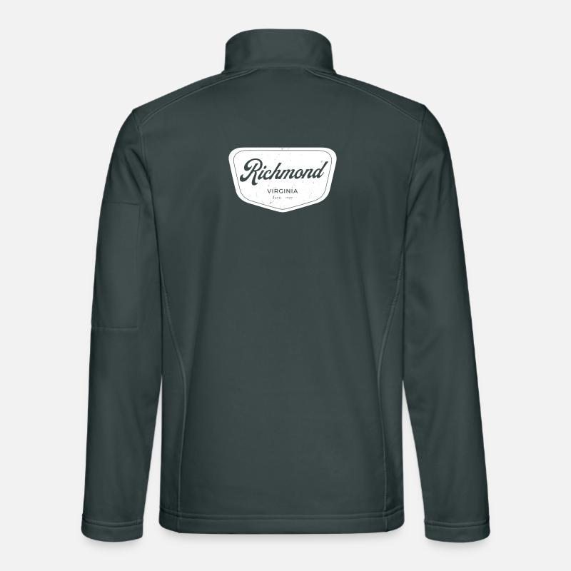 Richmond Virginia Script Emblem Unisex Softshell Jacket