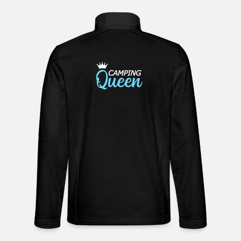 Camping Campen - Unisex Softshell Jacket - black