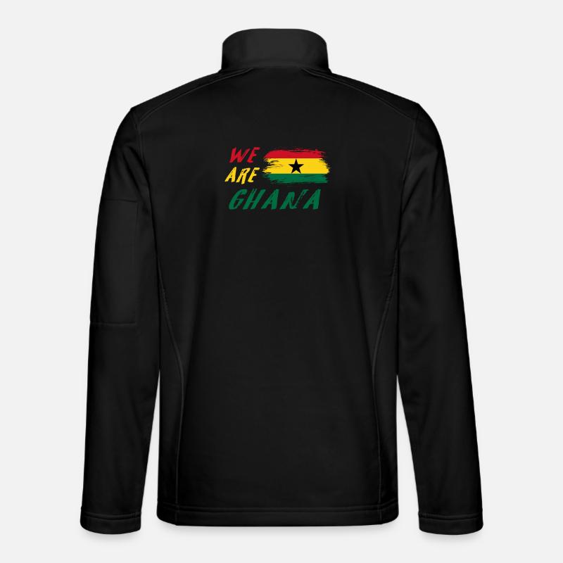 Wir sind Ghana Flaggen Design - Unisex Softshelljacke - Schwarz