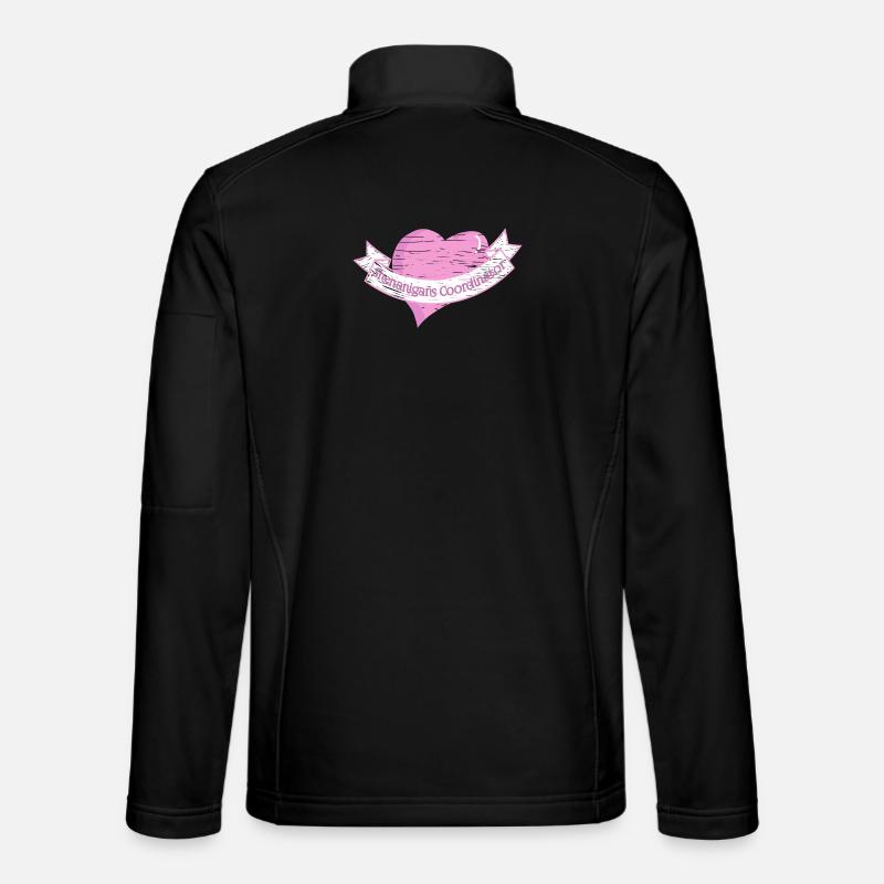 Coordonnatrice des farces Saint-Patrick - Veste en tissu softshell Unisexe - noir