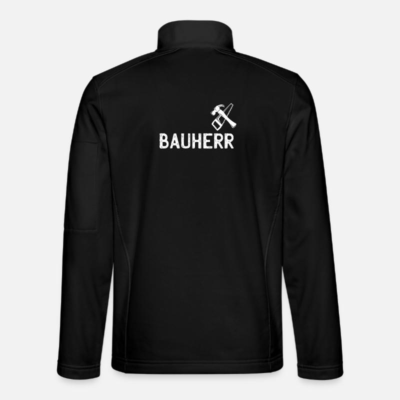 Emblème d’outil DIY pour constructeur - Veste en tissu softshell Unisexe - noir