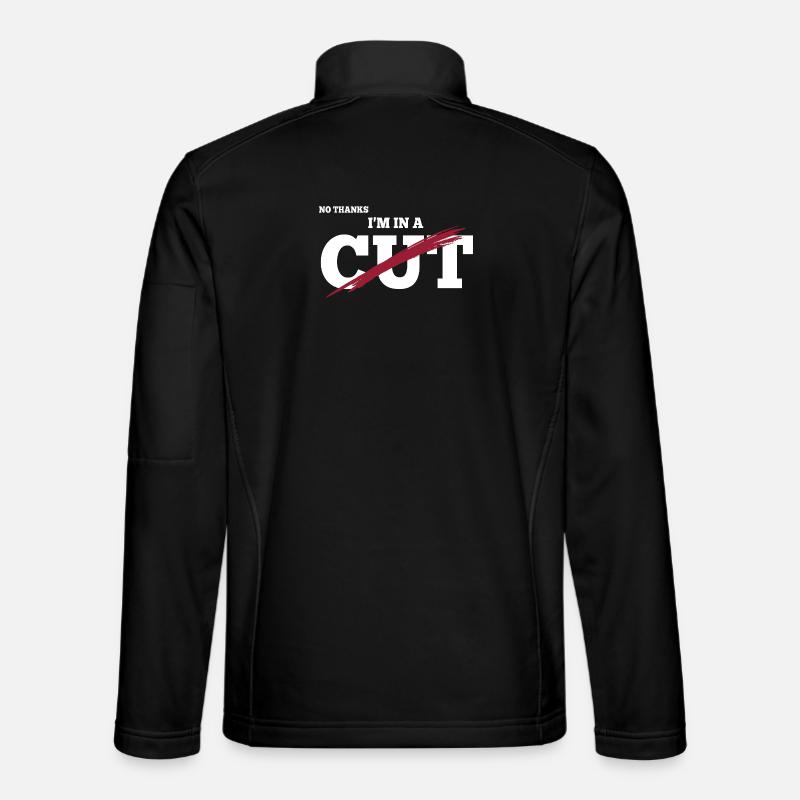 Schnittsaison Bei Reduziertem Kaloriendefizit - Unisex Softshelljacke - Schwarz