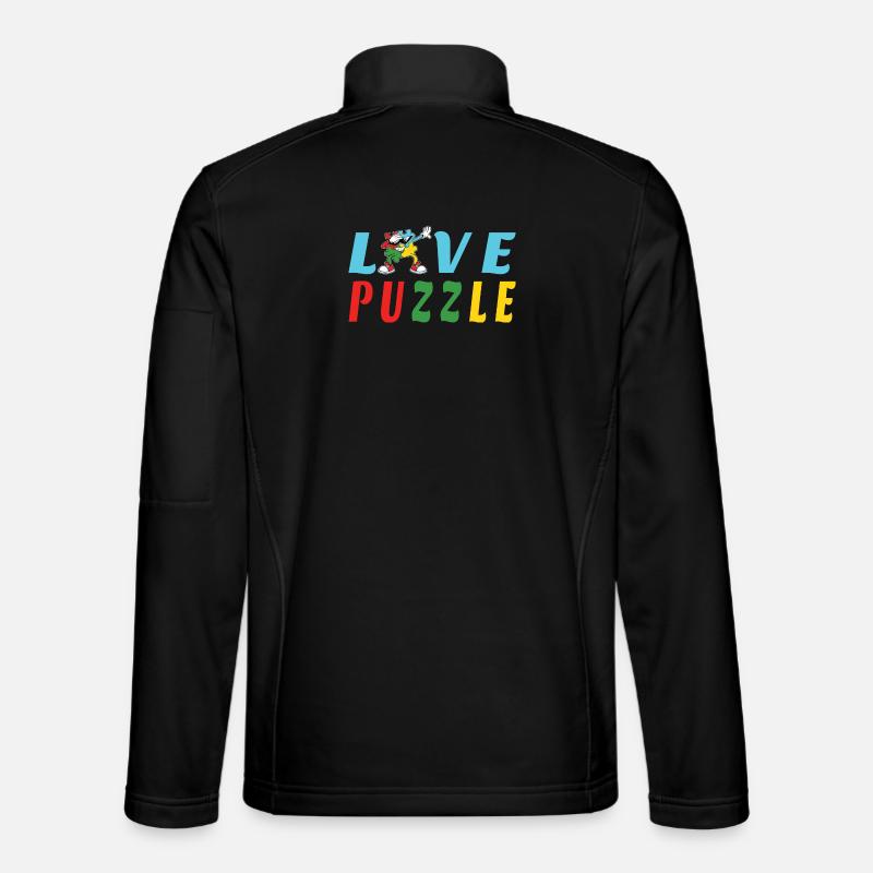 Liebe Puzzle Unisex Softshelljacke