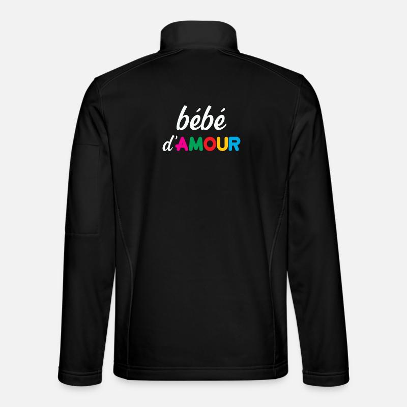 Love Baby - Unisex Softshell Jacket - black