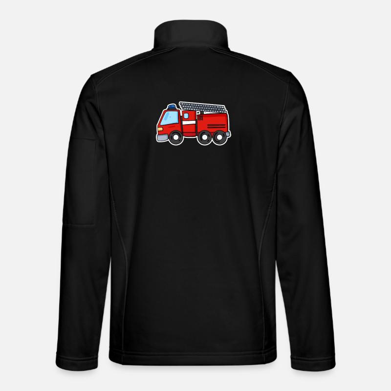Camion de pompiers - Veste en tissu softshell Unisexe - noir