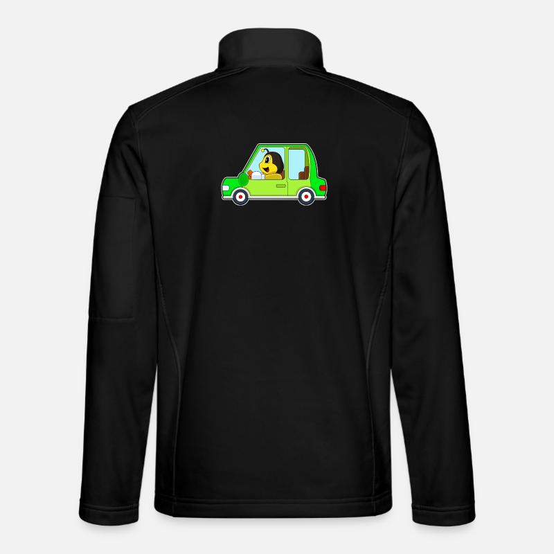 Biene Auto - Unisex Softshelljacke - Schwarz