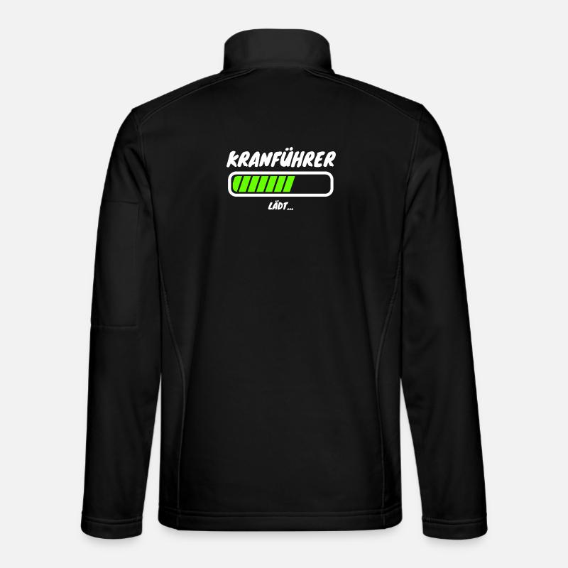 Kranführer Ladebalken Beruf - Unisex Softshelljacke - Schwarz