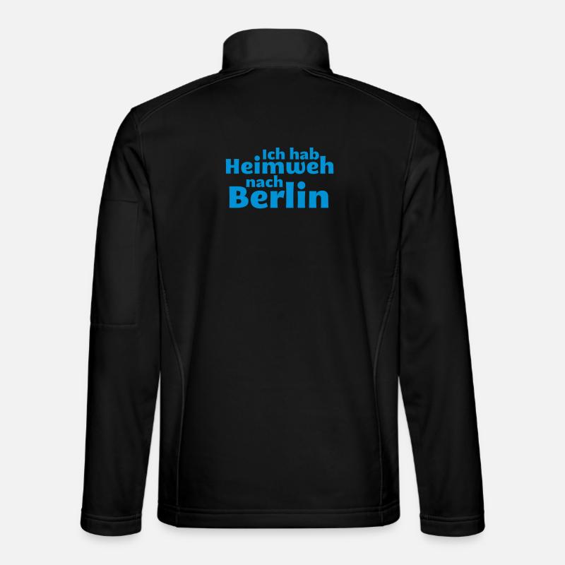 Berlin - homesick for Berlin - Unisex Softshell Jacket - black