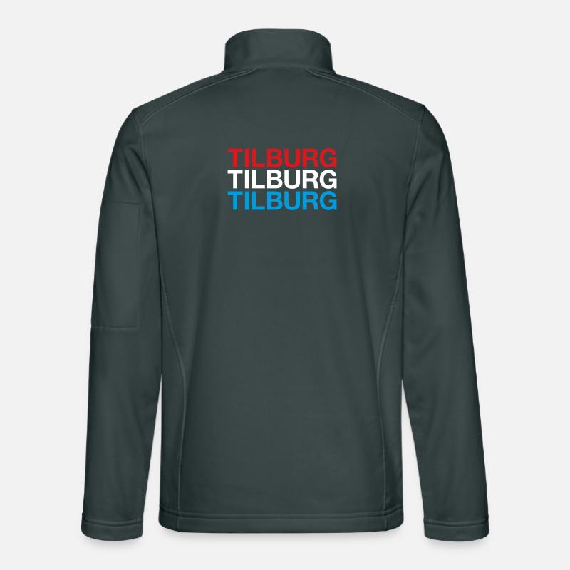 TILBURG Pays-Bas Drapeau des Pays-Bas Veste en tissu softshell Unisexe