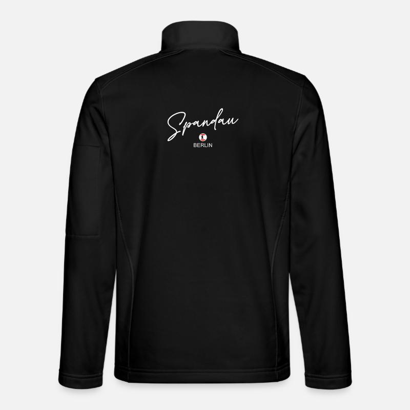 Spandau - Berlin Flag - Berlin Bear - Unisex Softshell Jacket - black
