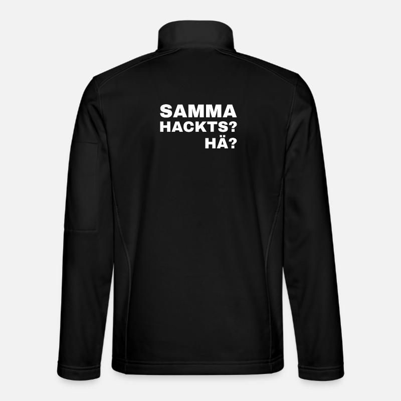 samma hacks hä - Unisex Softshell Jacket - black