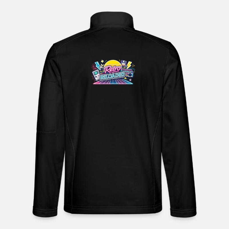 Retro Reloaded Neon Grid Unisex Softshelljacke