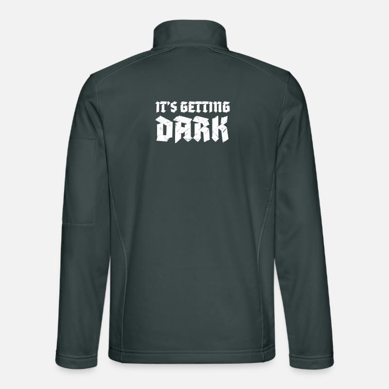 Es bekommt dunkles Graffiti-Typografiedesign Unisex Softshelljacke