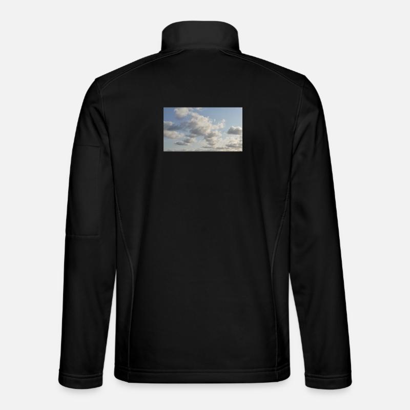 Himmelsweiche Wolken - Unisex Softshelljacke - Schwarz