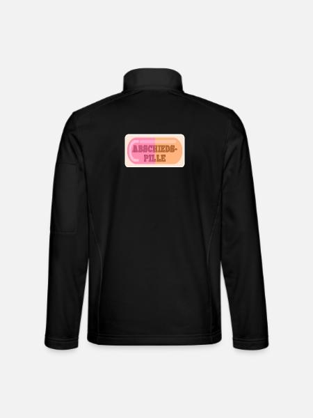 ABSCHIEDSPILLE ABSCHIED - Unisex Softshelljacke - Schwarz - Hinten