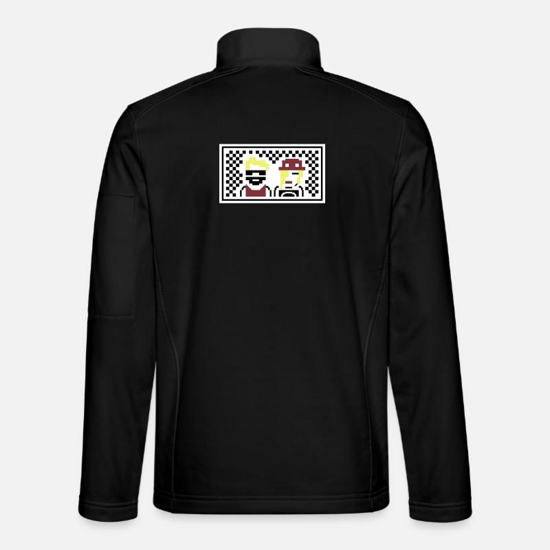 PETSCII : le groupe - Veste en tissu softshell Unisexe - noir