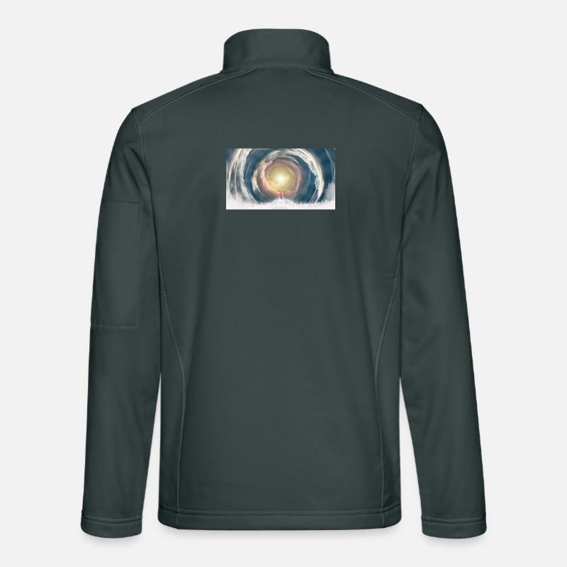 Himmlischer Lichtstrahl Unisex Softshelljacke