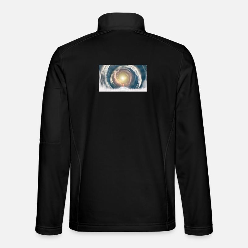 Celestial Light Beam - Unisex Softshell Jacket - black