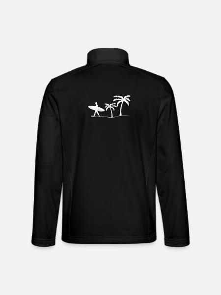 Surfer Surfing - Unisex Softshell Jacket - black