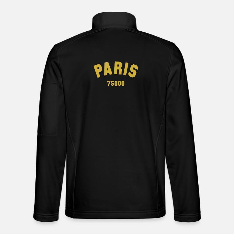 PARIS Postnummer - Unisex softshelljakke - sort