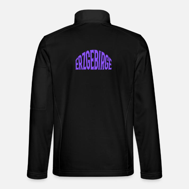 Erzgebirge - Unisex Softshelljacke - Schwarz