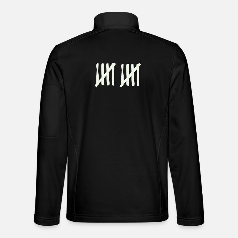 stripes_10 - Unisex Softshell Jacket - black