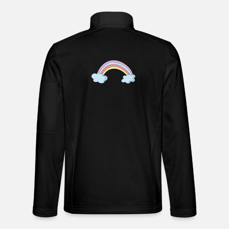 Regenbogen - Unisex Softshelljacke - Schwarz