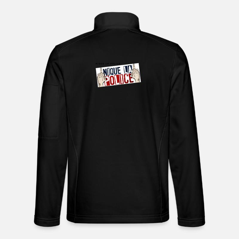 Fick die Polizei - Unisex Softshelljacke - Schwarz
