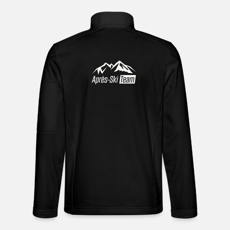 apres_ski_team_berge - Unisex Softshell Jacket - black