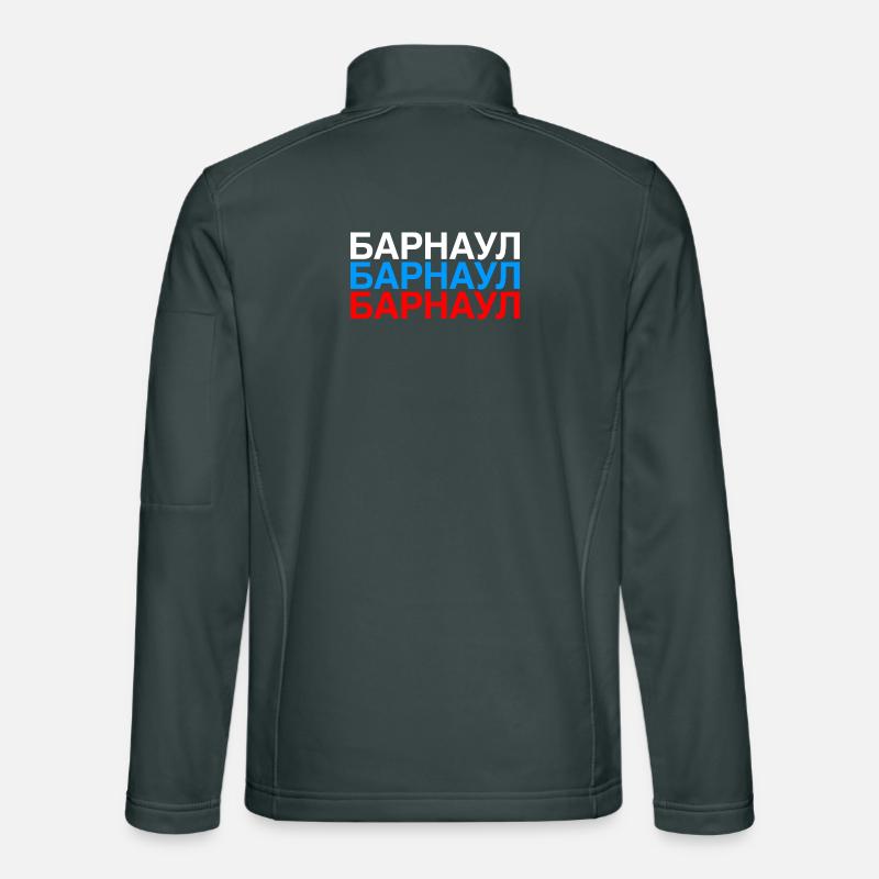 BARNAOUL Drapeau de la Russie Veste en tissu softshell Unisexe